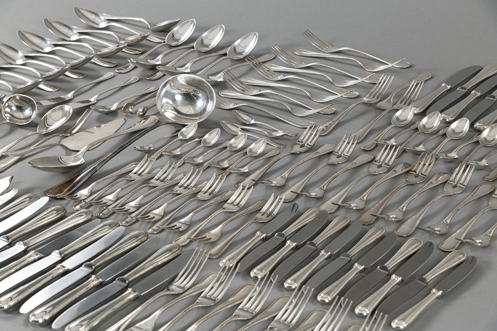 A SILVER CUTLERY FOR MOSTLY 11-12 PEOPLE - Image 8 of 12