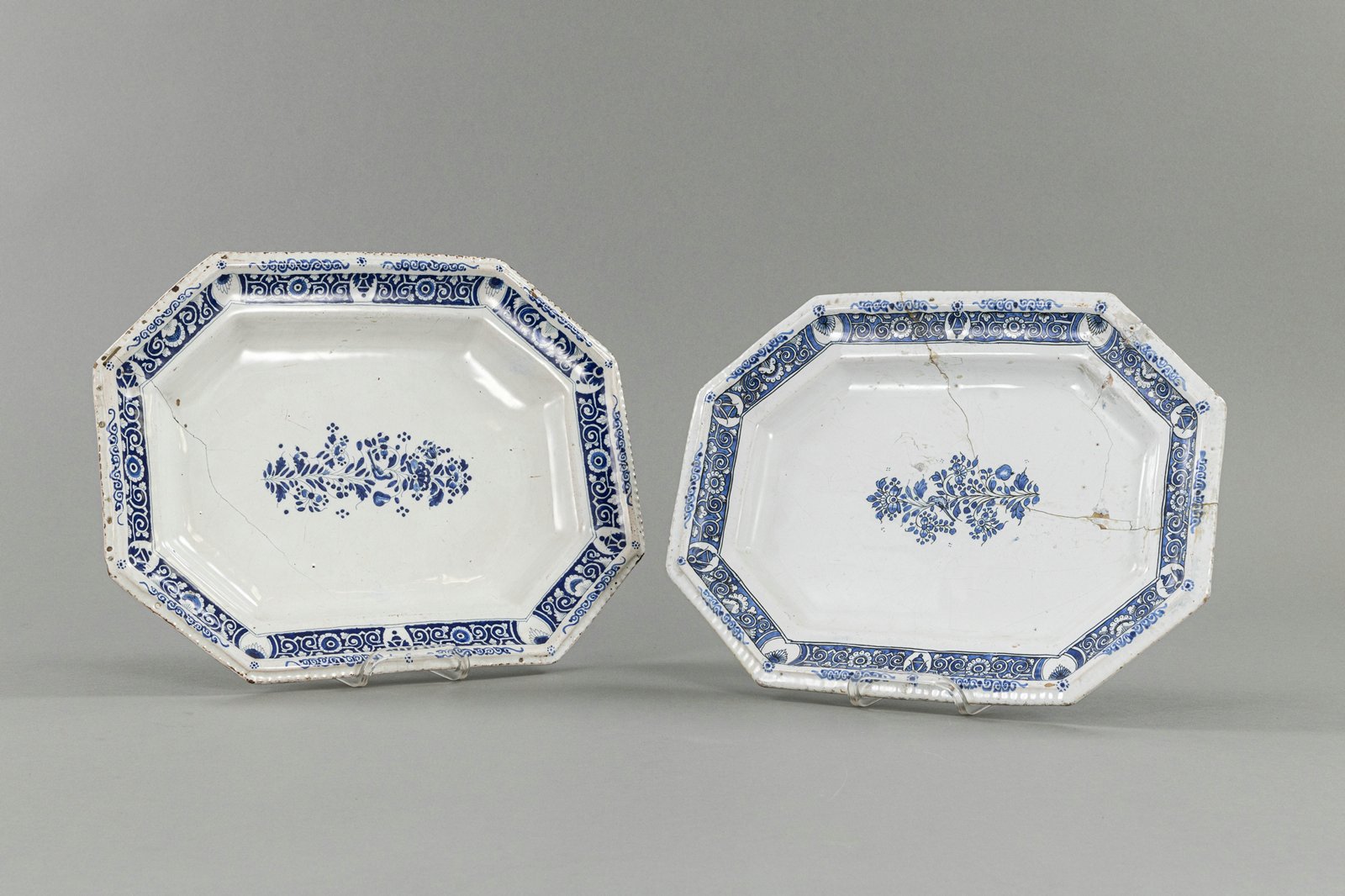 TWO FAIENCE SERVING DISHES, - Image 3 of 3