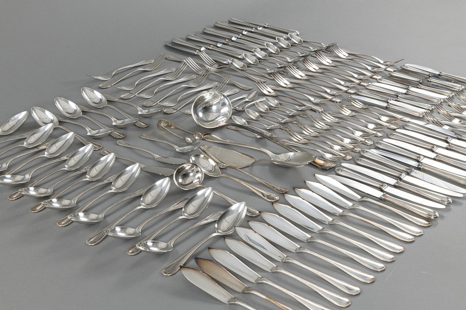 A SILVER CUTLERY FOR MOSTLY 11-12 PEOPLE - Image 7 of 12