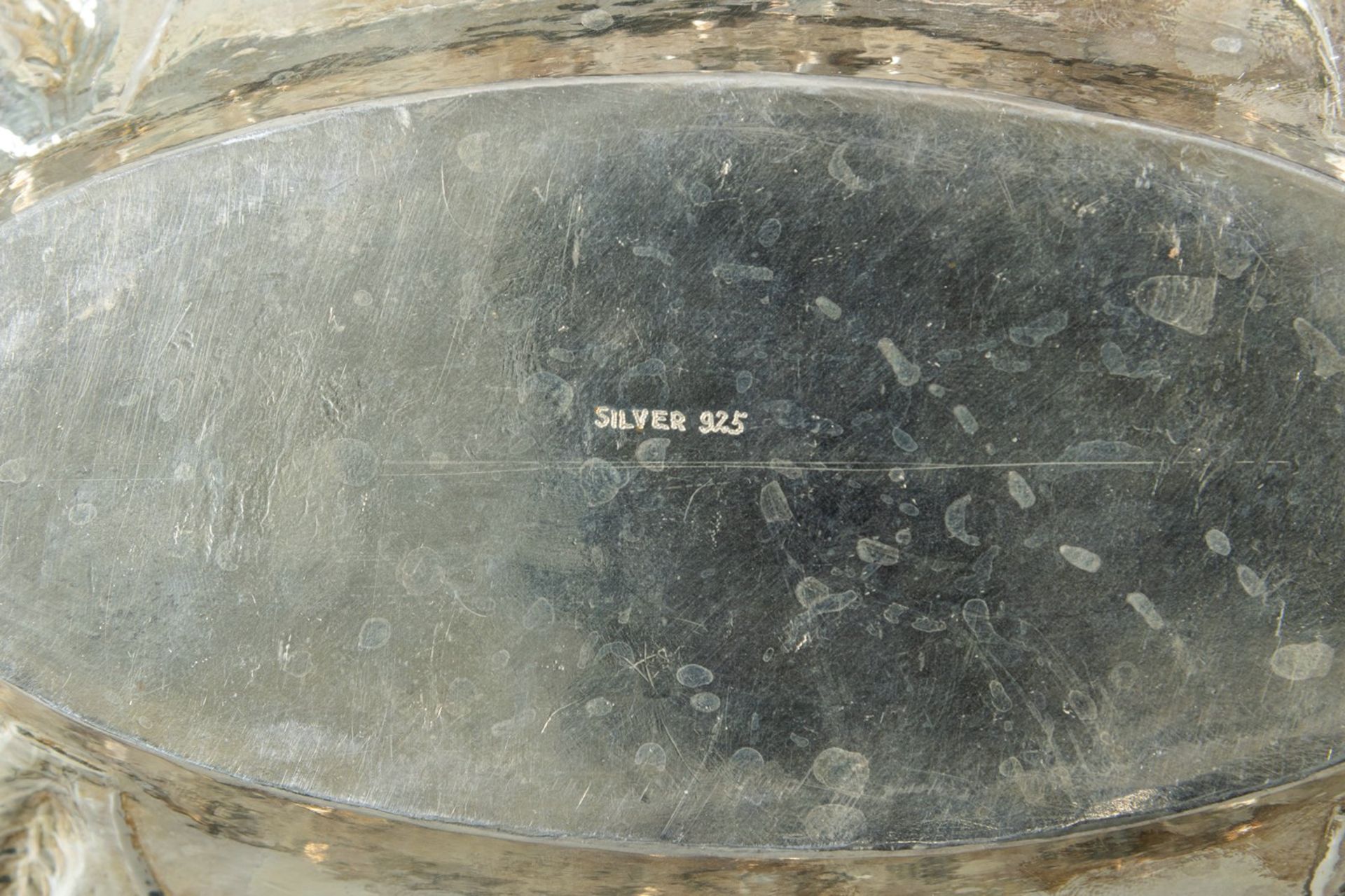 TWO FLORAL PATTERN SILVER BOWLS - Image 4 of 6