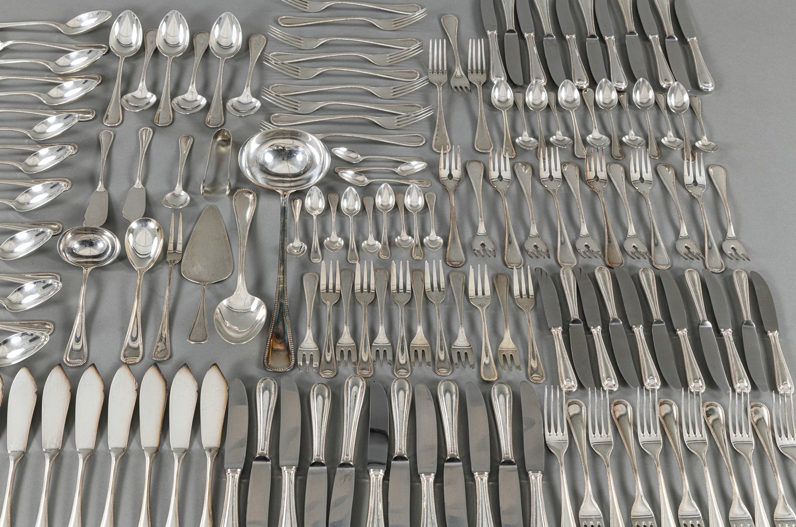 A SILVER CUTLERY FOR MOSTLY 11-12 PEOPLE - Image 4 of 12
