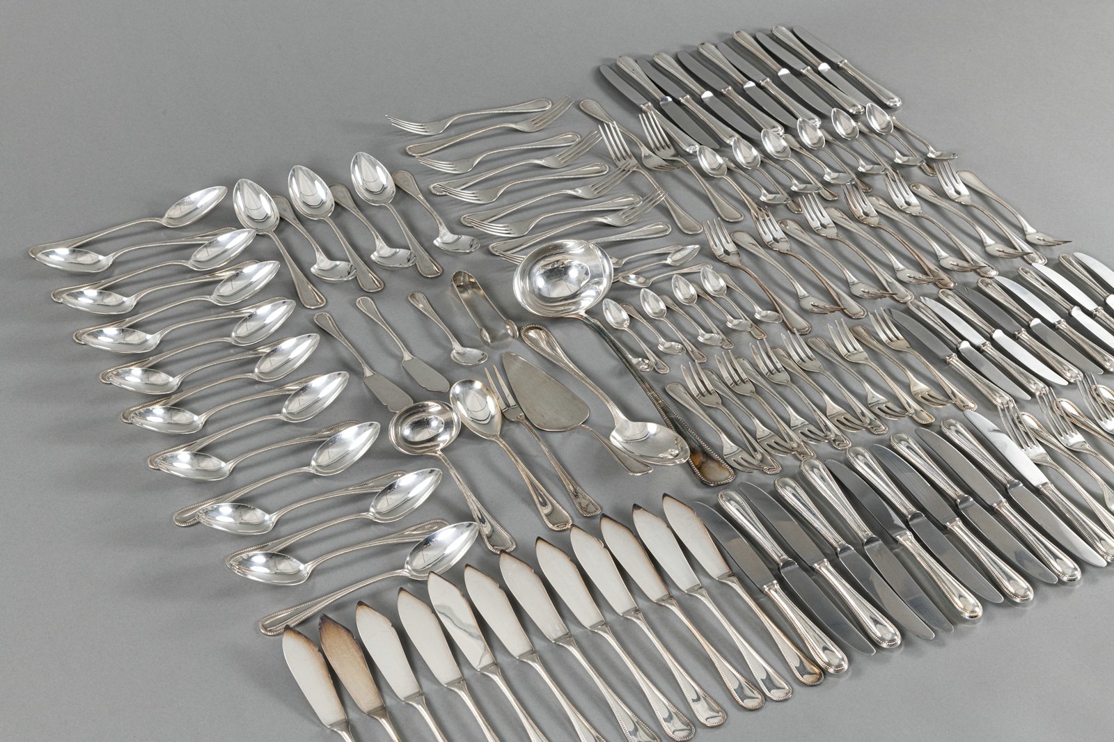 A SILVER CUTLERY FOR MOSTLY 11-12 PEOPLE - Image 6 of 12