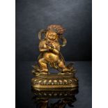 Feine und seltene kaiserliche Bronze des Trailokyavijaya (neng sheng sanjie fo)