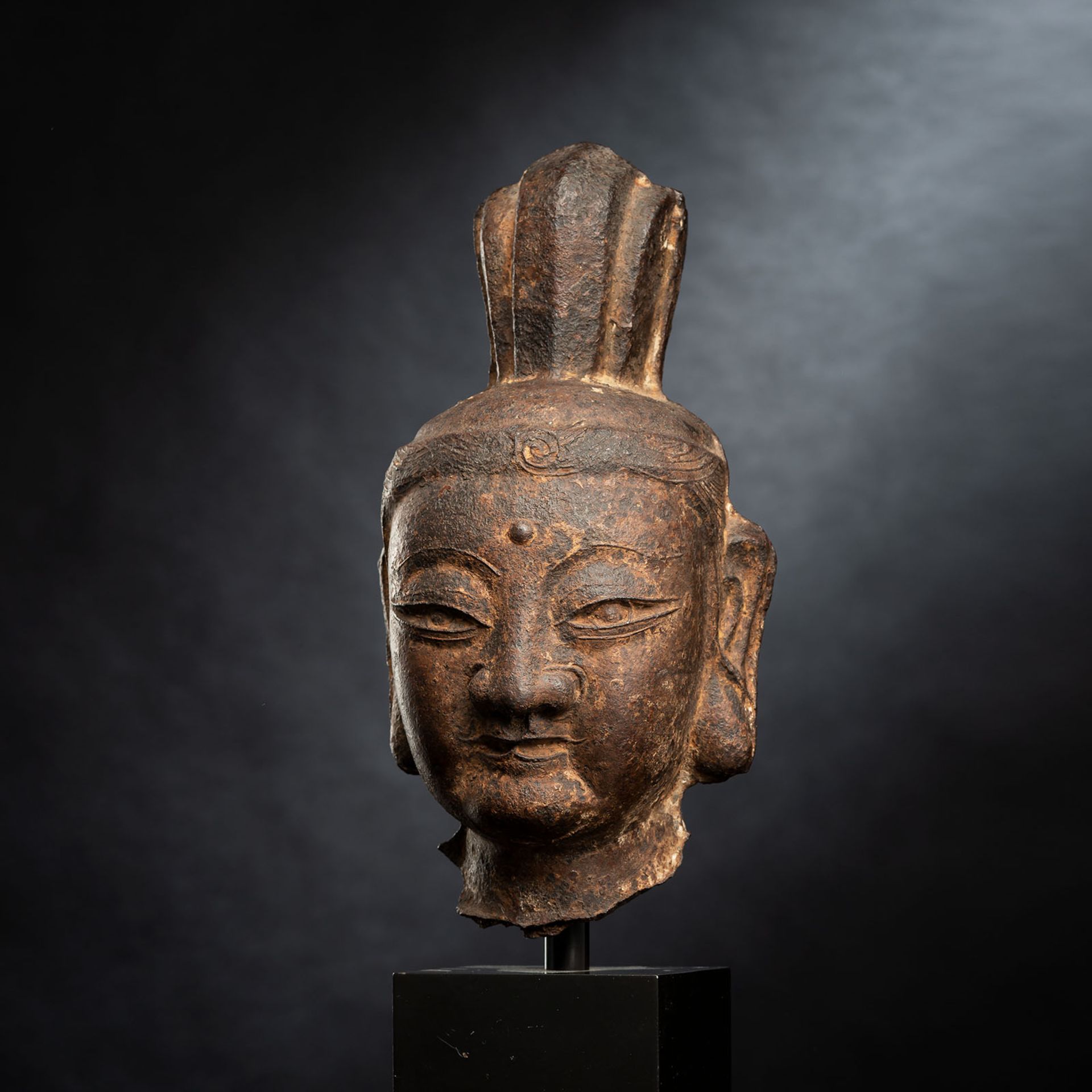 AN IRON HEAD OF GUANYIN