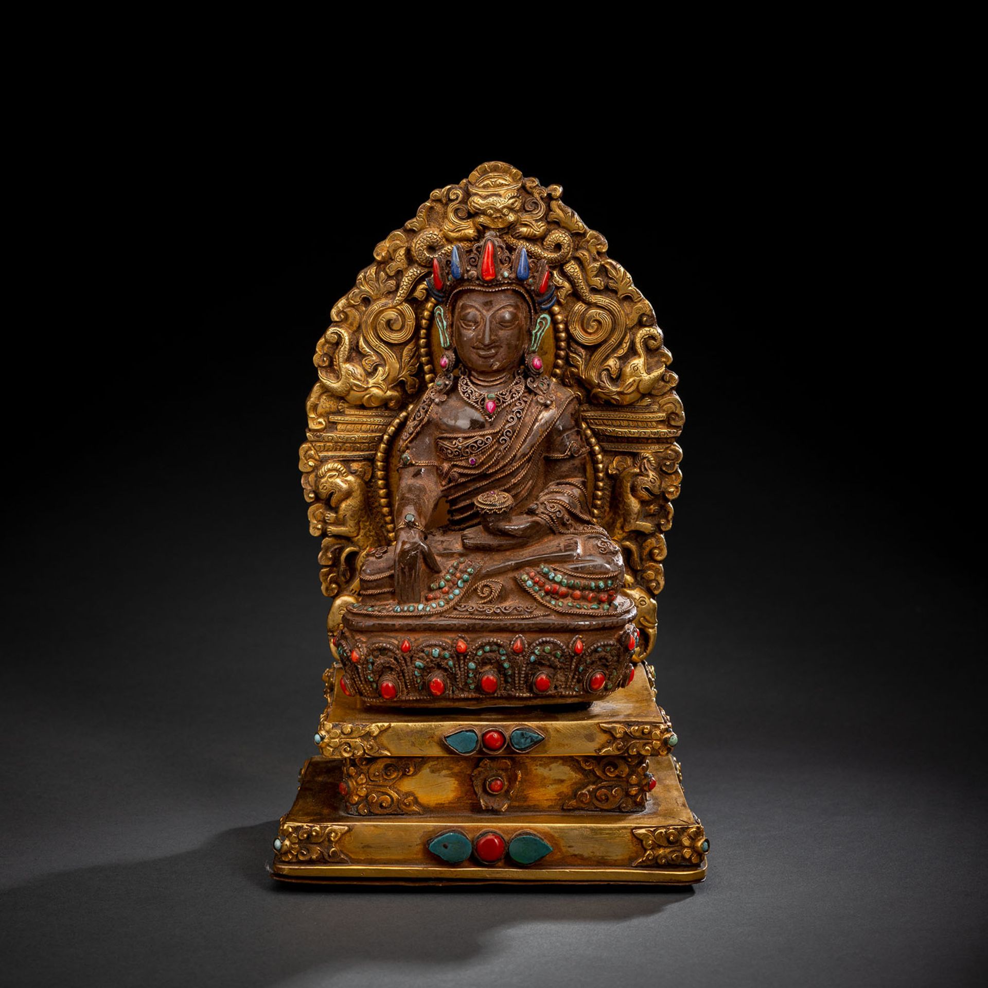A ROCK-CRYSTAL FIGURE OF BUDDHA SHAKYAMUNI
