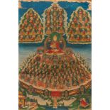 Thangka mit Darstellung des Tsongkhapa