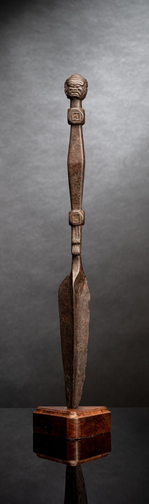 AN IRON RITUAL DAGGER, PHURBU