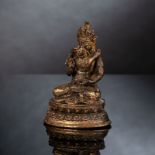Feine feuervergoldete Bronze des Samvara