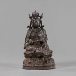 Bronze des Guanyin auf einem Lotos