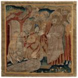 Antike Renaissance-Tapisserie “Die Auferweckung des Lazarus”