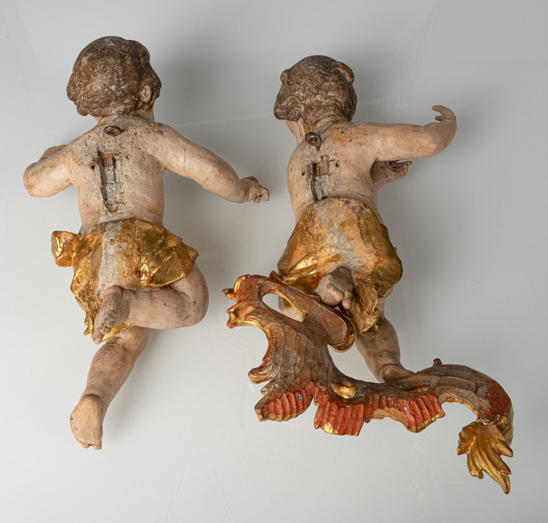 A PAIR OF SOUTH GERMAN BAROQUE PUTTI - Image 4 of 4