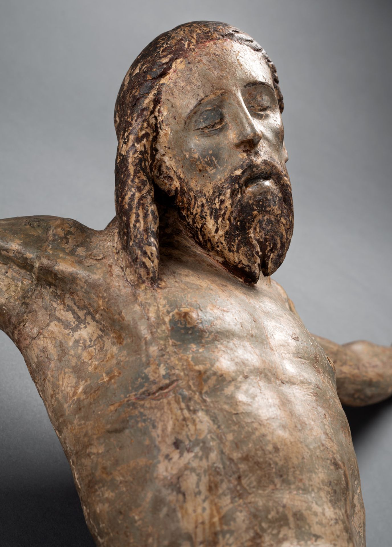 AN EXPRESSIVE WOODCARVED ITALIAN BODY OF CHRIST - Image 5 of 11