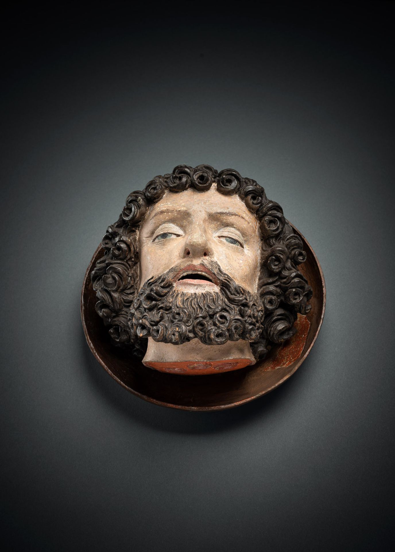 BOCKSDORFER, SEBALD (ATTR) - HEAD OF JOHN THE BAPTIST ON A PLATTER