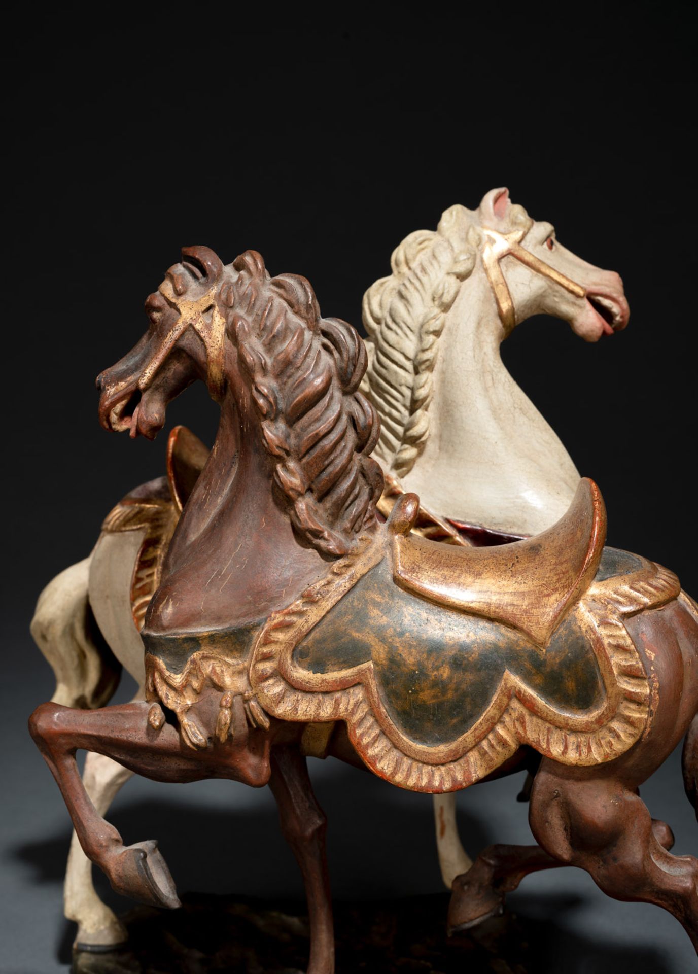 A PAIR OF "GRÖDEN" HORSE FIGURES - Image 7 of 7