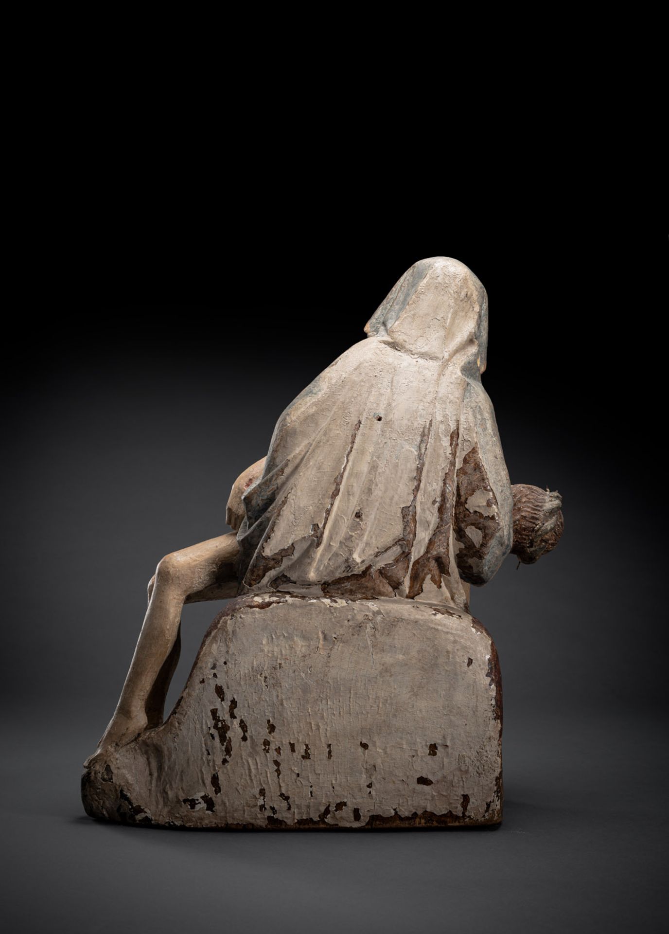 AN EXPRESSIVE DUTCH OR LOWER RHENISH PIETA - Image 3 of 6