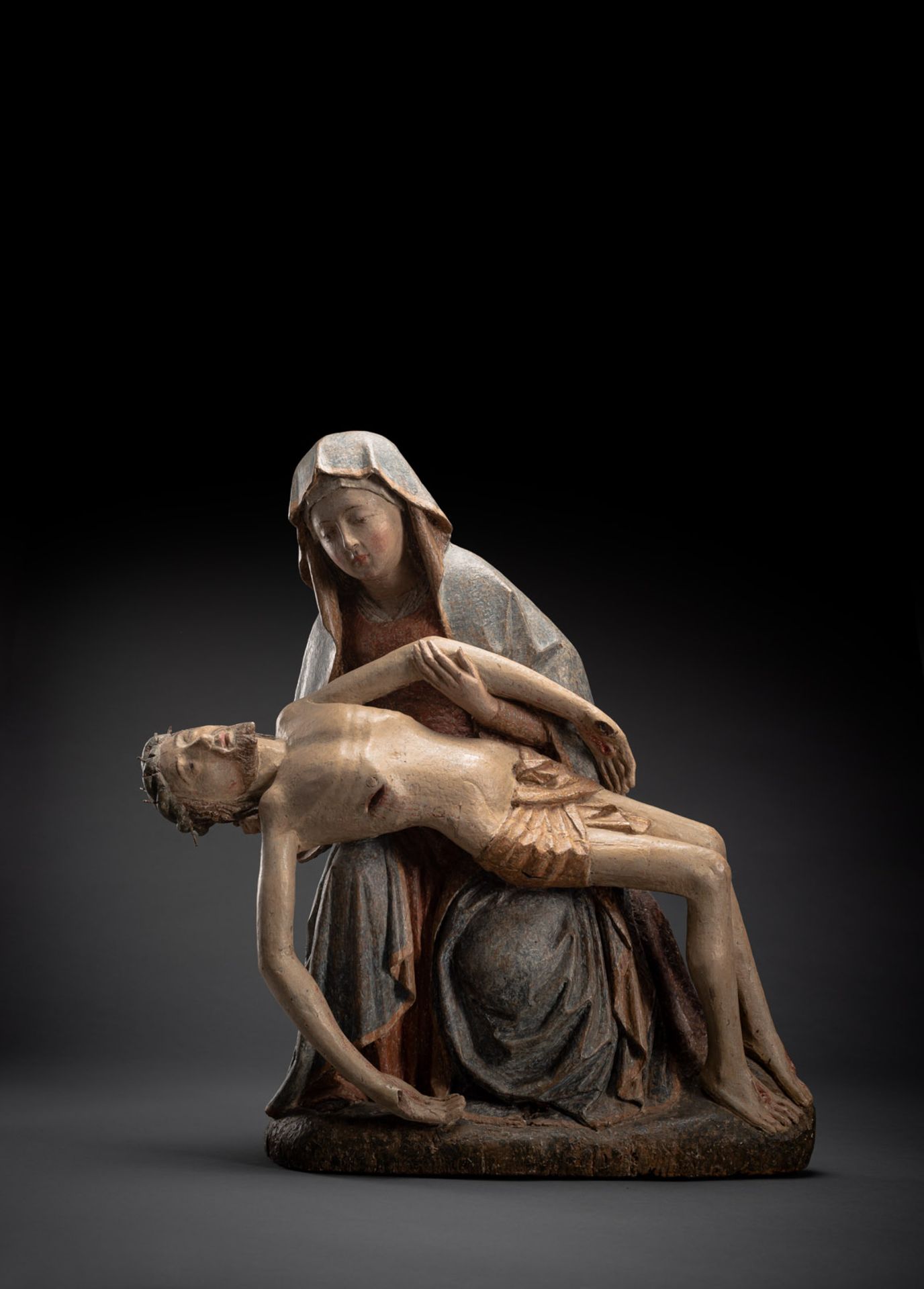 AN EXPRESSIVE DUTCH OR LOWER RHENISH PIETA