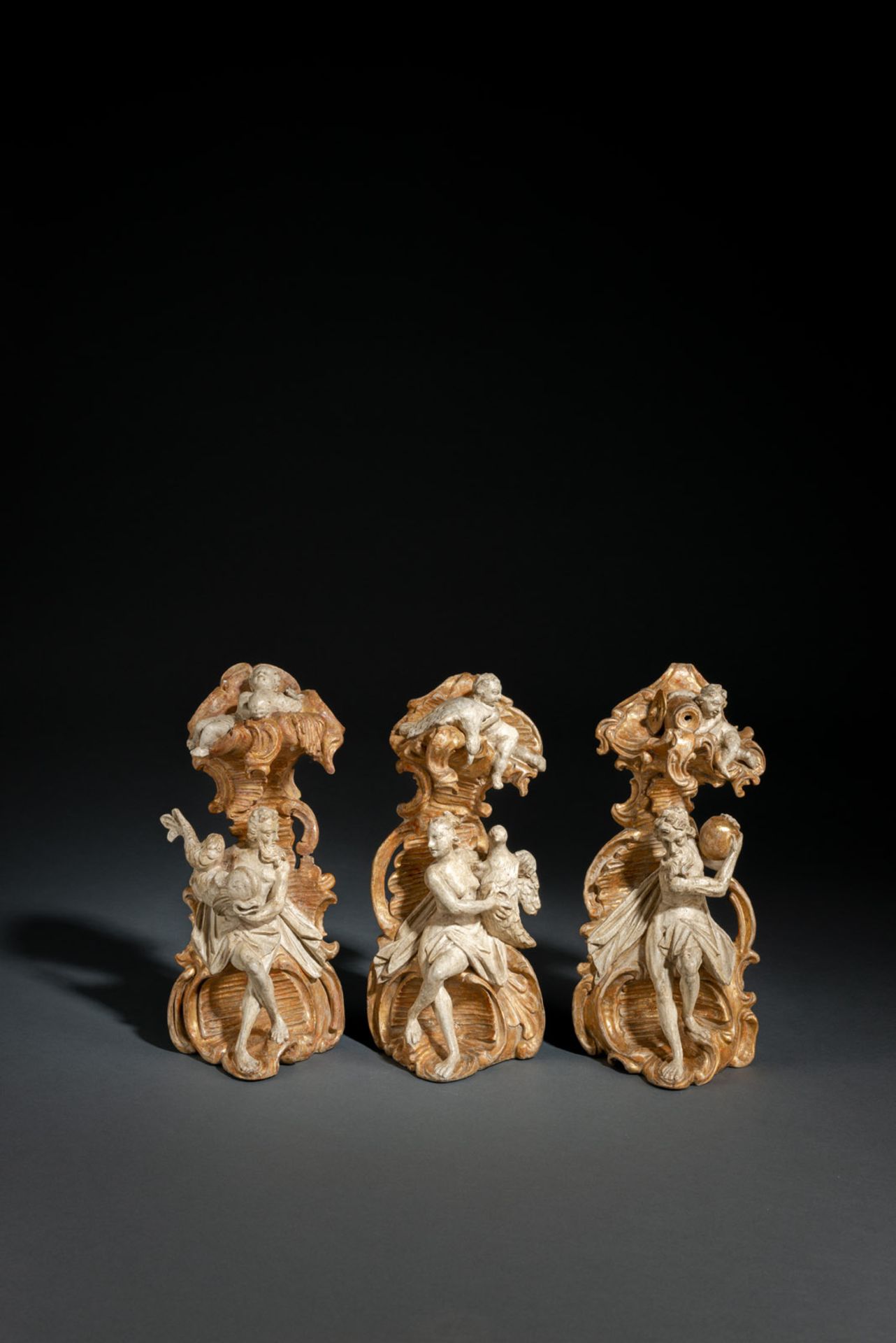 A GROUP OF THREE BOZZETTI DEPICTING LEDA - ATLAS AND POSEIDON