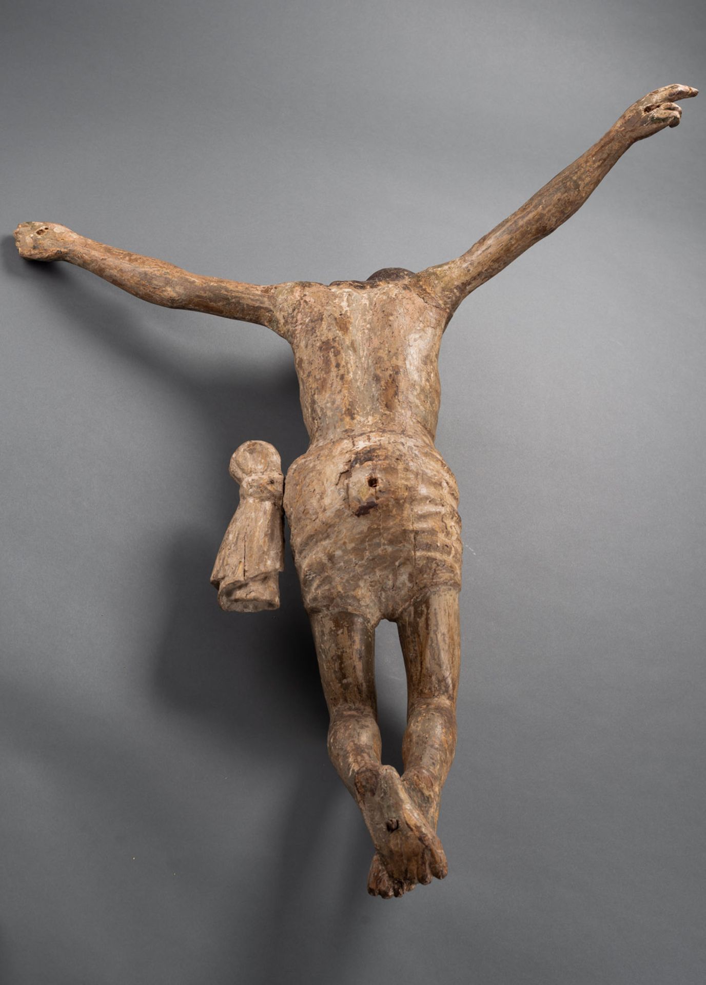 AN EXPRESSIVE WOODCARVED ITALIAN BODY OF CHRIST - Image 8 of 11