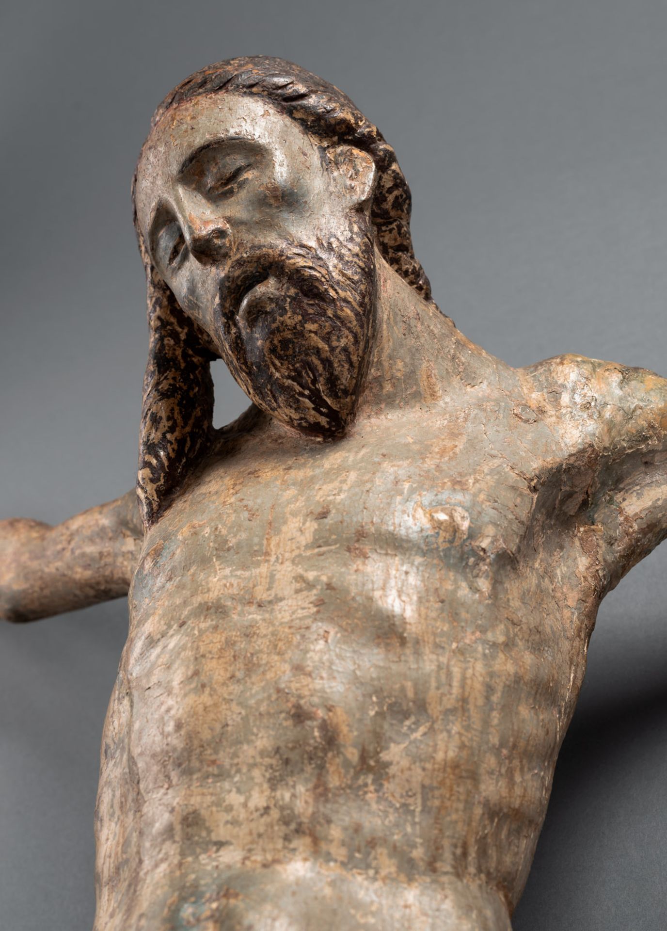 AN EXPRESSIVE WOODCARVED ITALIAN BODY OF CHRIST - Image 6 of 11