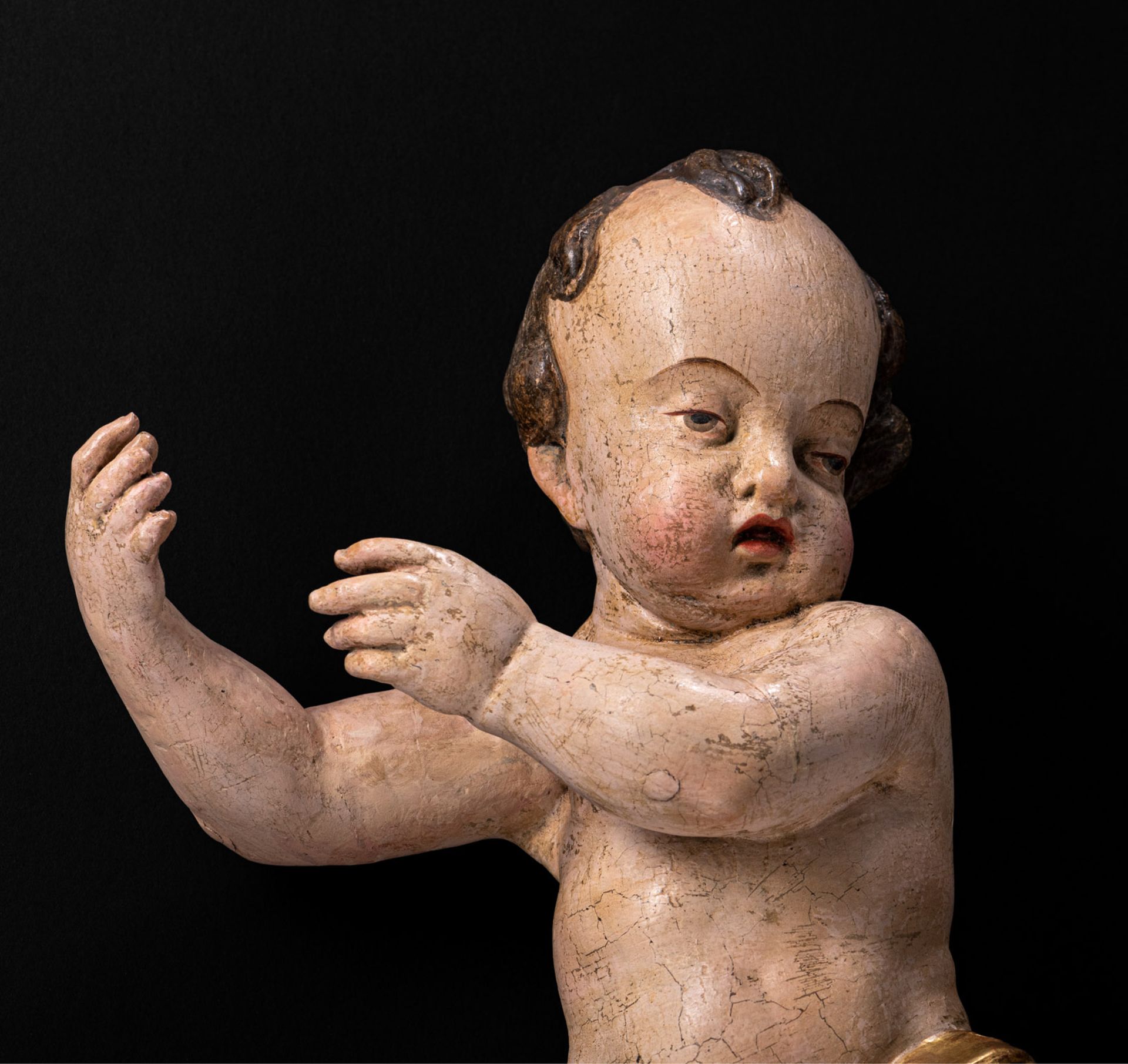 A PAIR OF SOUTH GERMAN BAROQUE PUTTI - Image 3 of 4