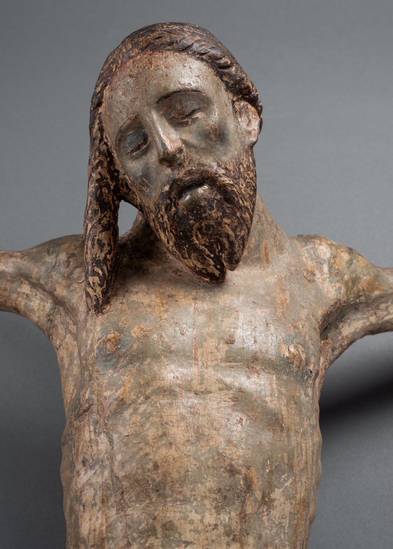 AN EXPRESSIVE WOODCARVED ITALIAN BODY OF CHRIST - Image 7 of 11