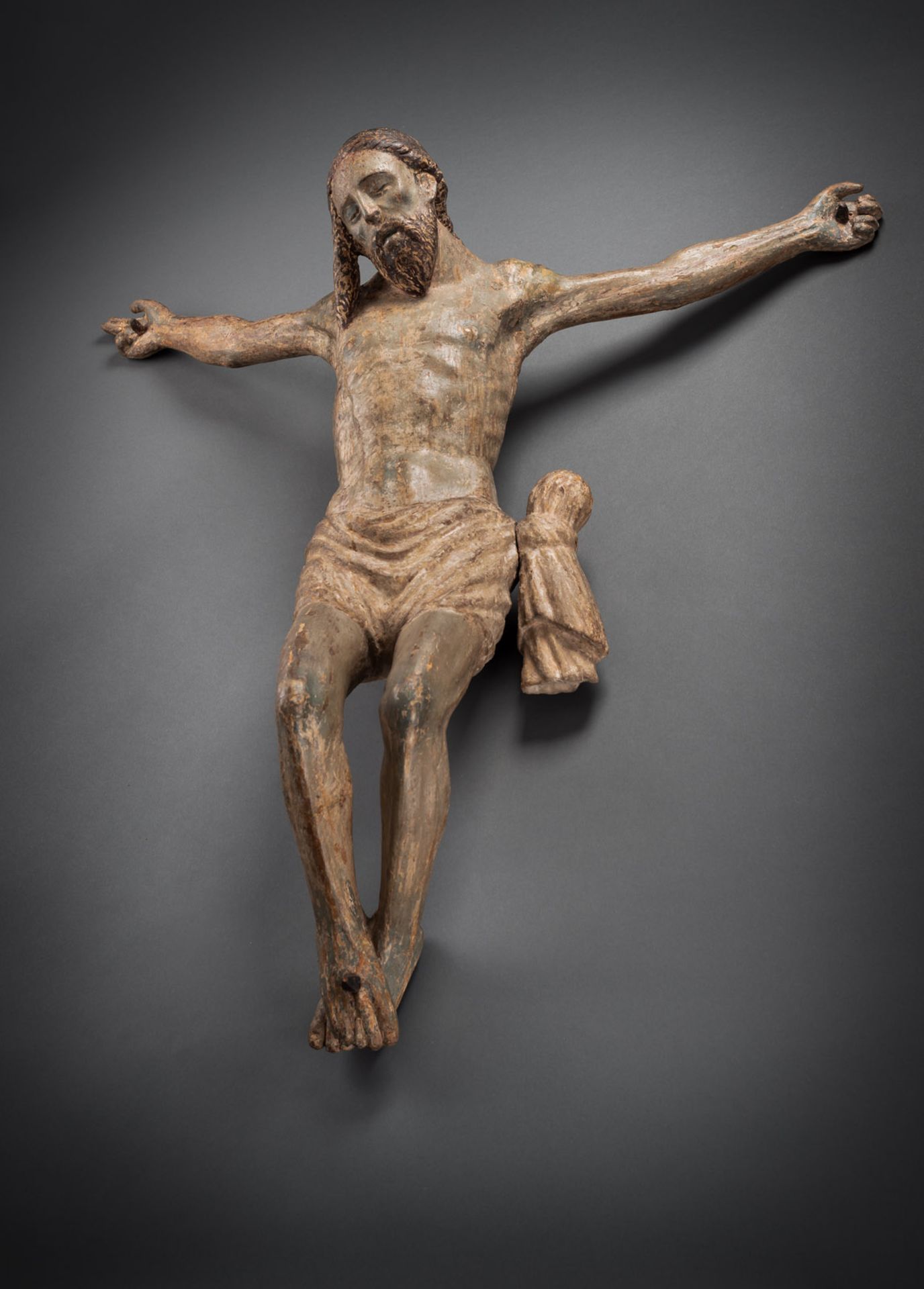 AN EXPRESSIVE WOODCARVED ITALIAN BODY OF CHRIST - Image 3 of 11