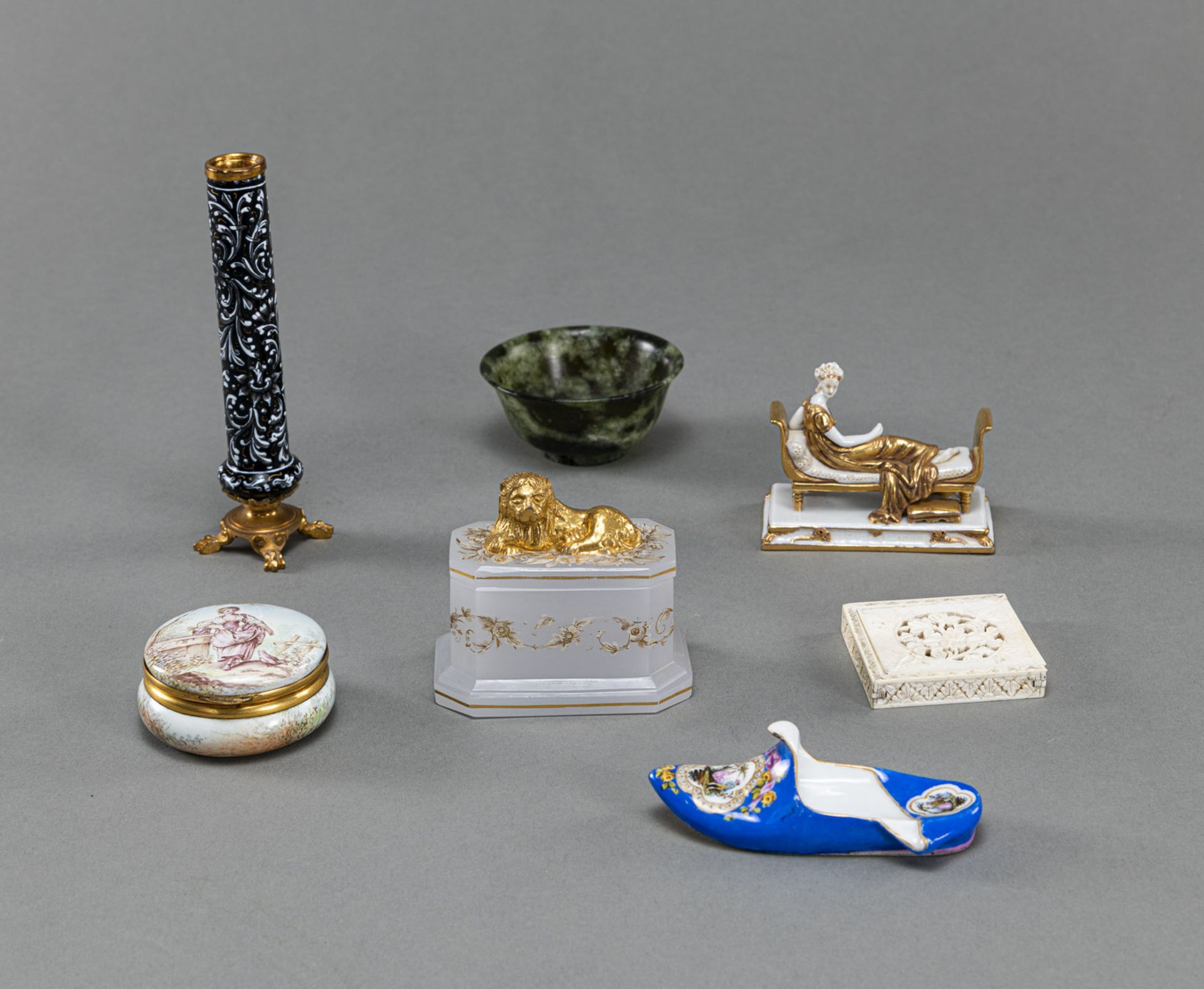 Zierväschen, Döschen, Schuh, Miniaturfigur - Bild 2 aus 5