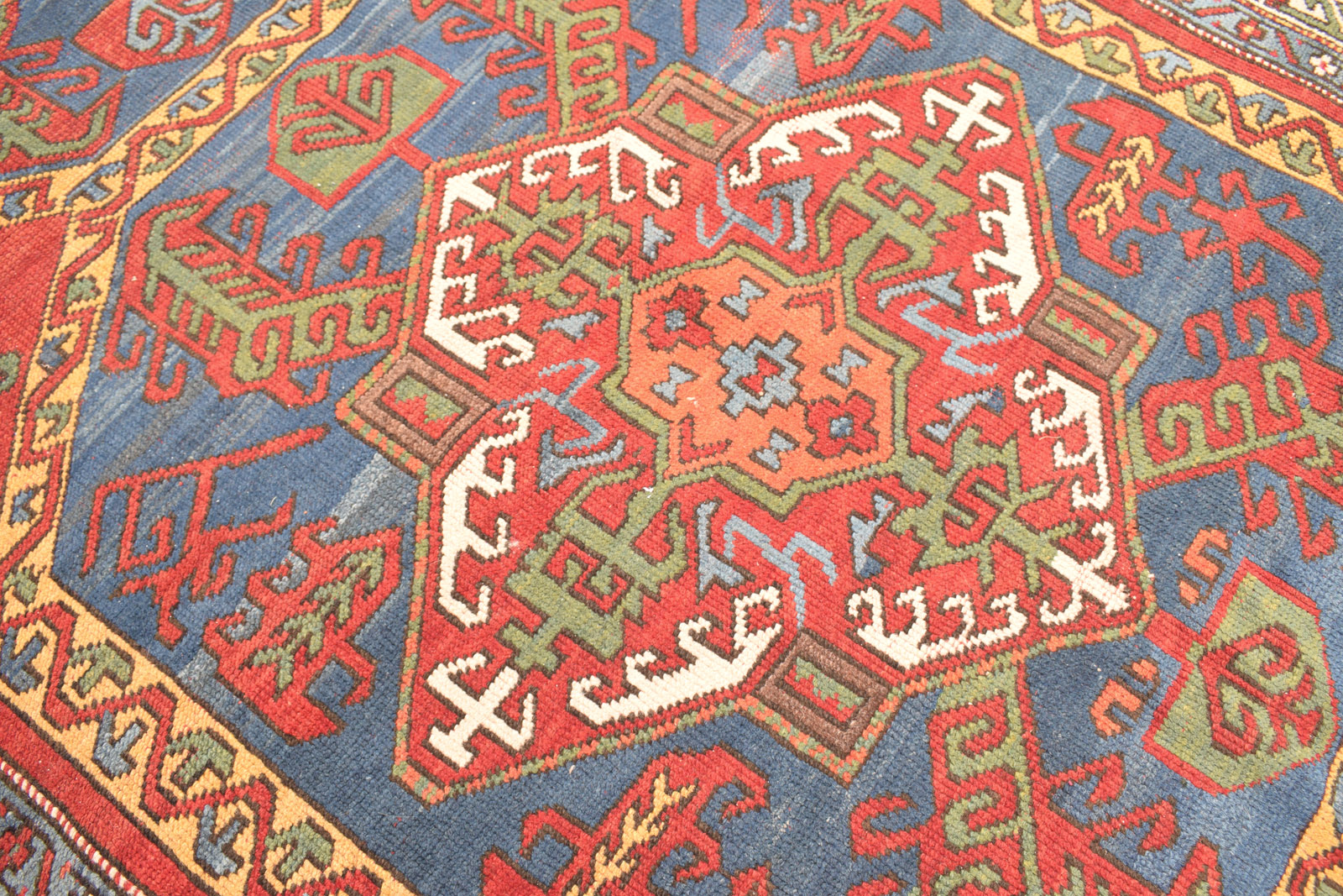 TWO SEMI-ANTIQUE VILLAGE RUGS - Image 9 of 12