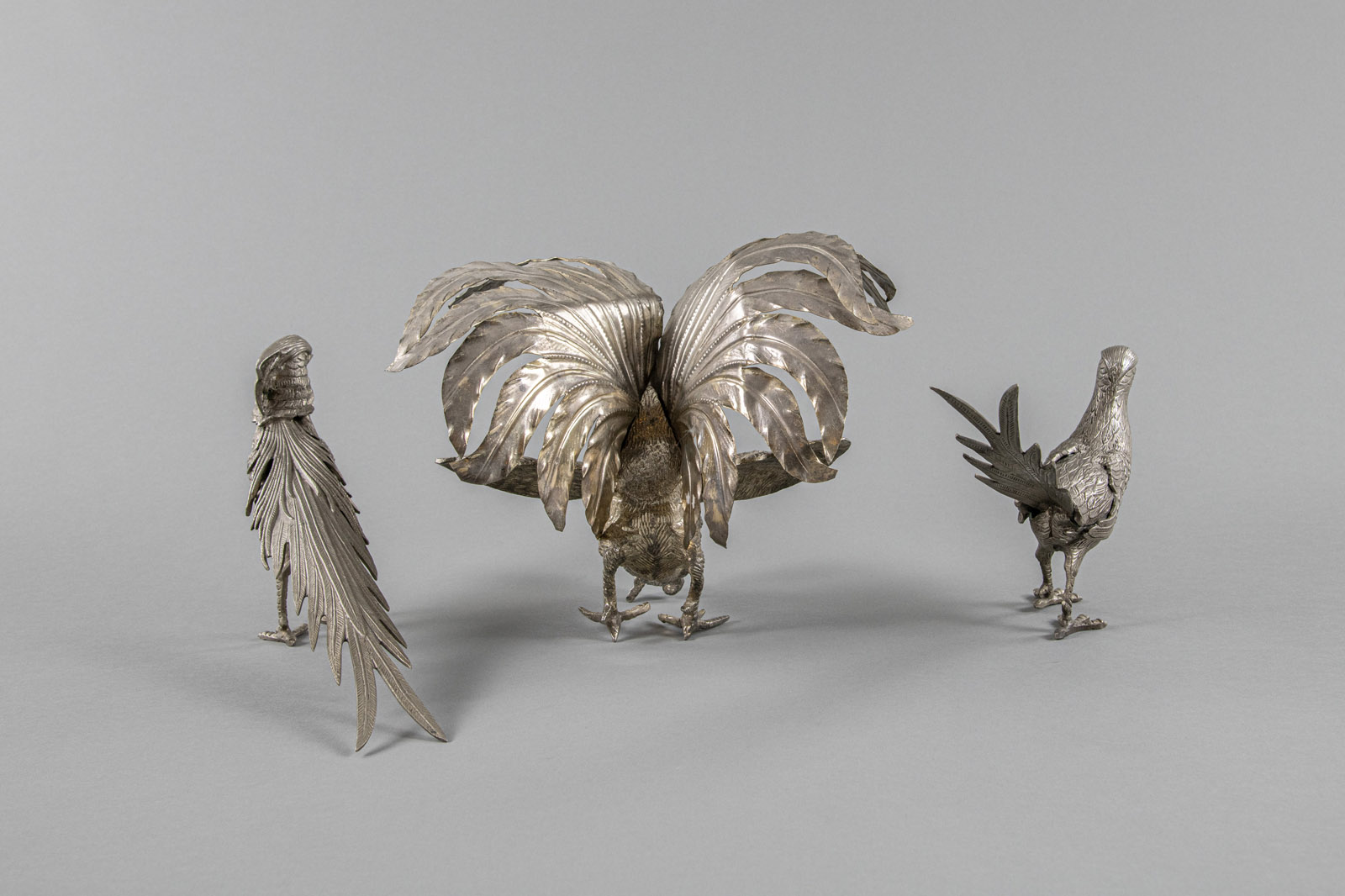 THREE SILVERPLATE BIRDS - Image 4 of 4