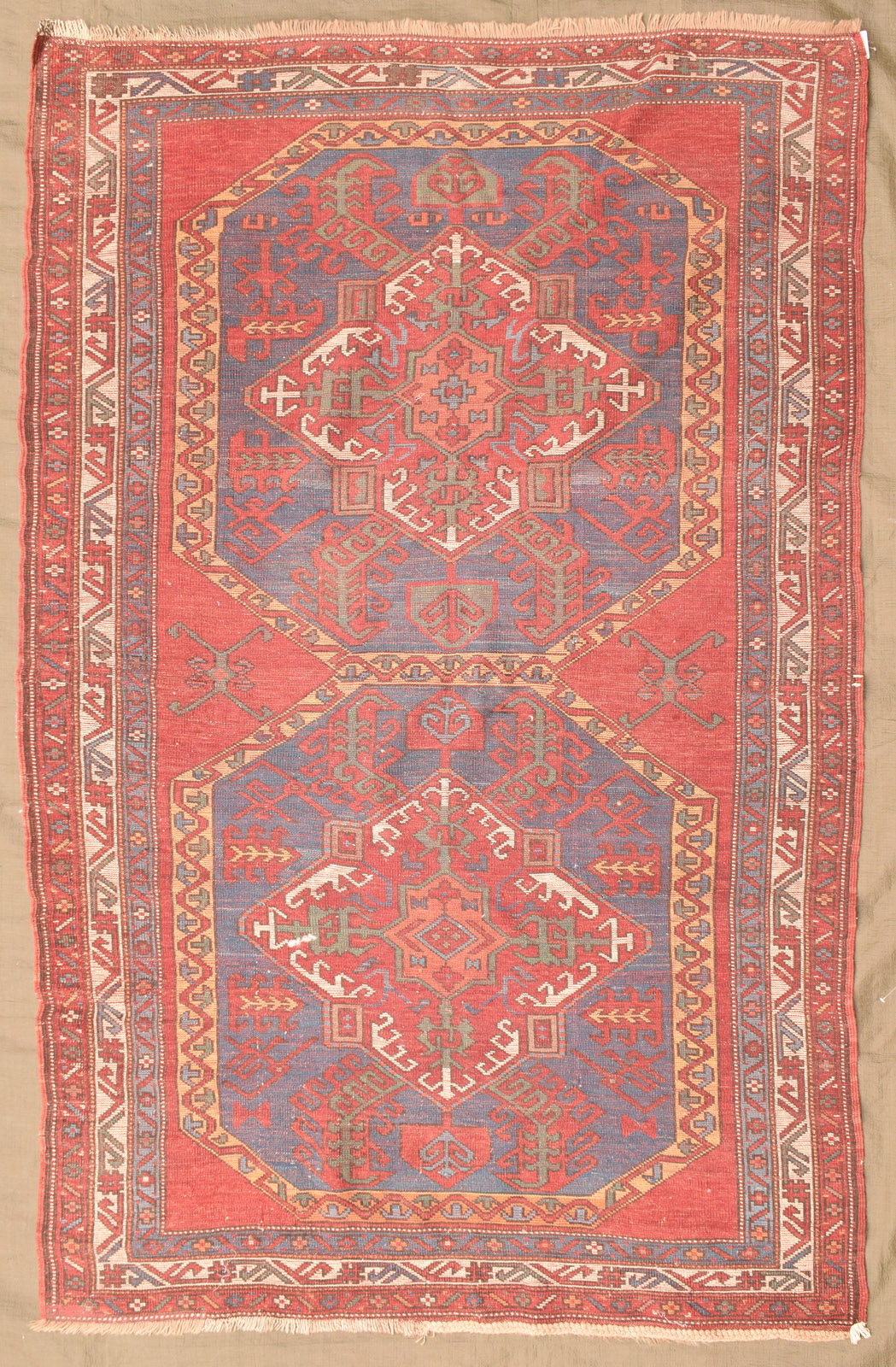 TWO SEMI-ANTIQUE VILLAGE RUGS - Image 12 of 12
