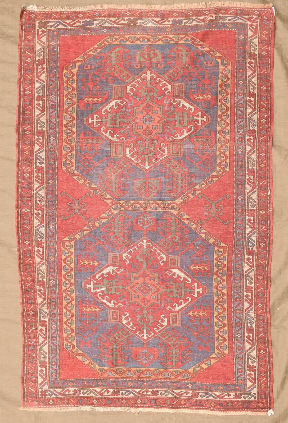 TWO SEMI-ANTIQUE VILLAGE RUGS - Image 11 of 12