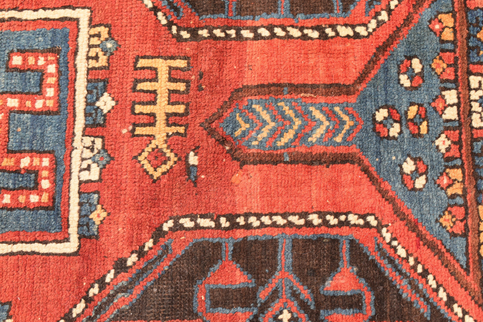 TWO SEMI-ANTIQUE VILLAGE RUGS - Image 4 of 12
