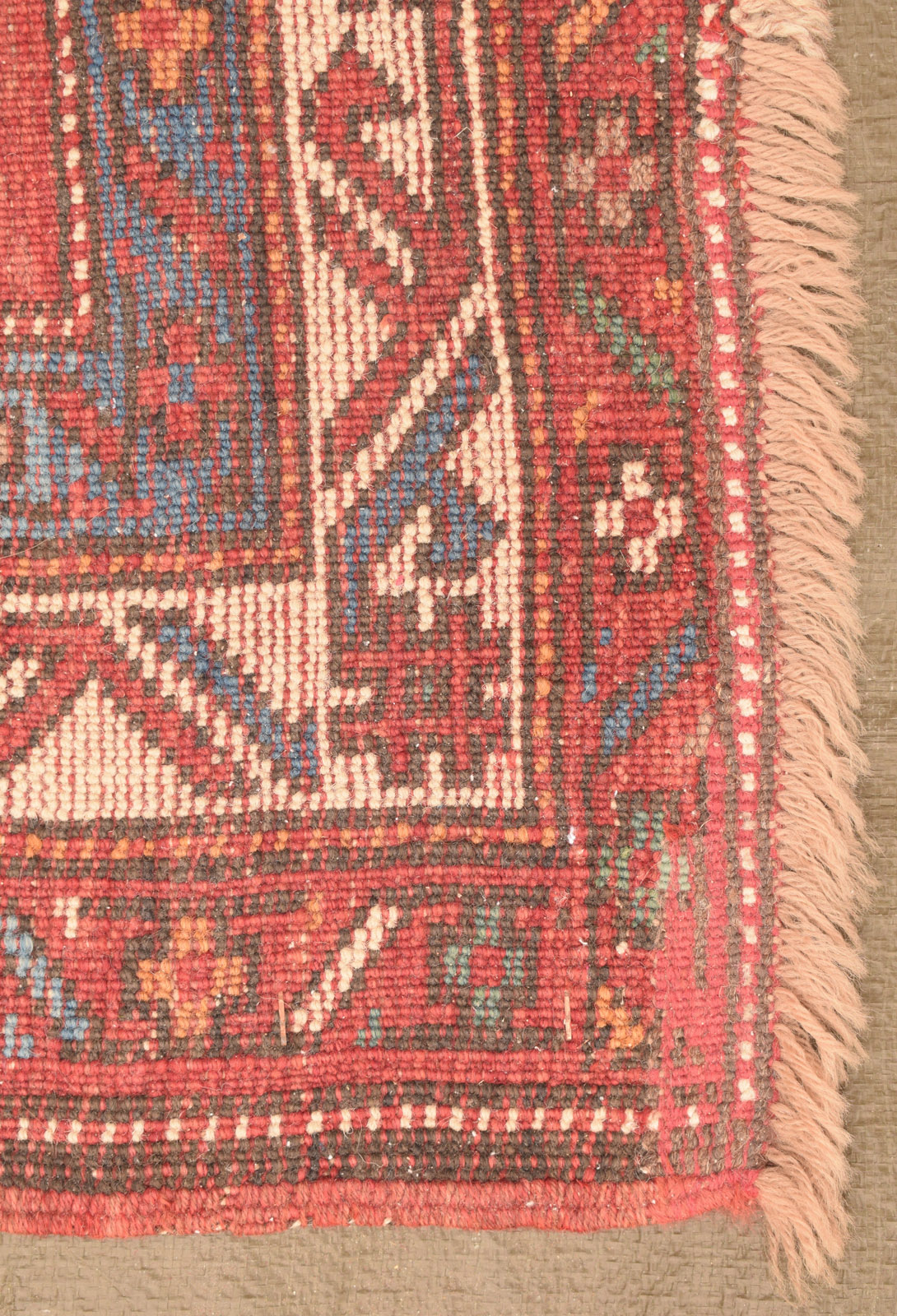TWO SEMI-ANTIQUE VILLAGE RUGS - Image 10 of 12