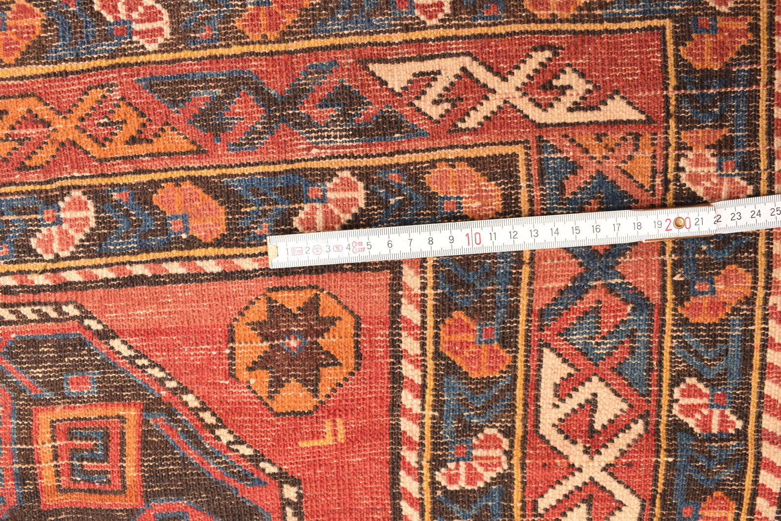 TWO SEMI-ANTIQUE VILLAGE RUGS - Image 6 of 12