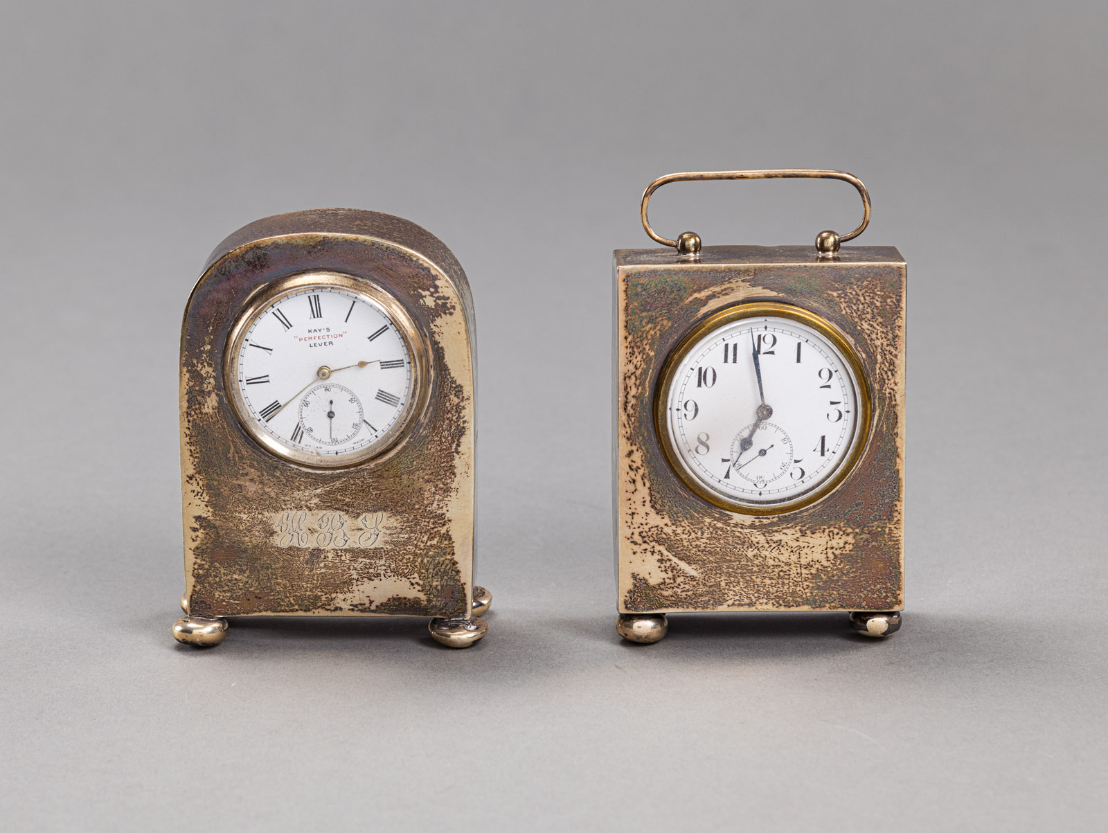 TWO ENGLISH TRAVEL ALARM CLOCKS - Image 2 of 9