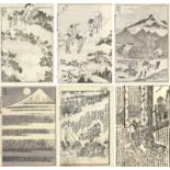 Katsushika Hokusai (1760-1849) und andere Künstler