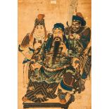 Darstellung von Zhao Yun, Guan Yu und Zhang Fei