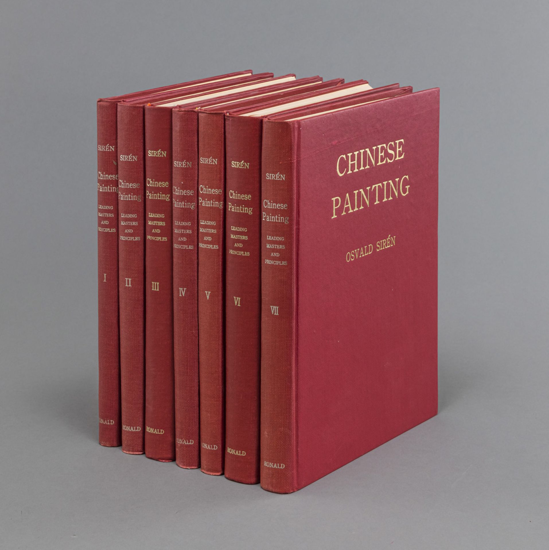 OSVALD SIRÉN: "CHINESE PAINTING - LEADING MASTERS AND PRINCIPES" - SEVEN VOLUMES