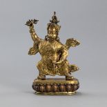 Vergoldete Bronzefigur des Padmasambhava