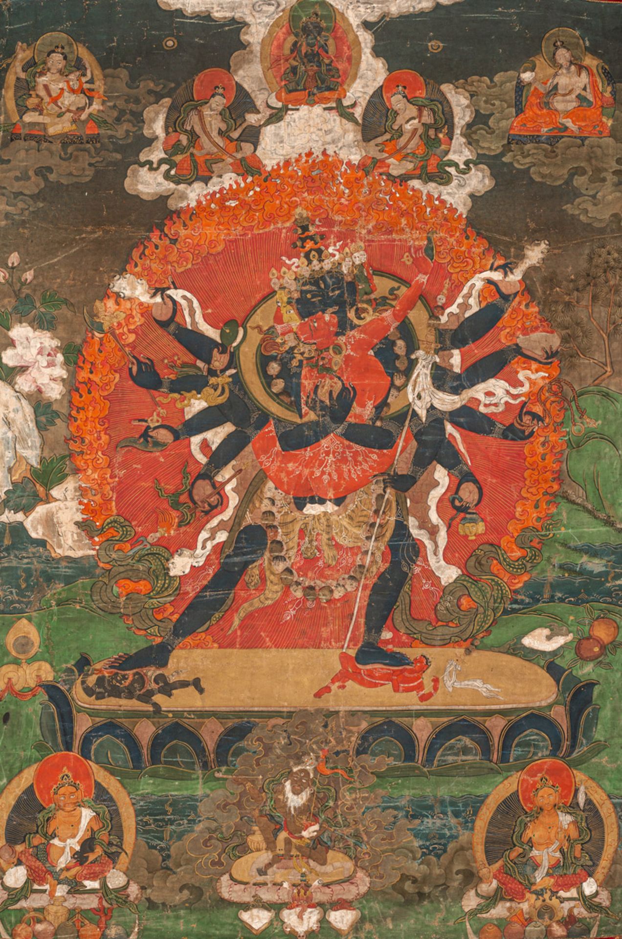 A THANGKA DEPICTING CAKRASAMVARA