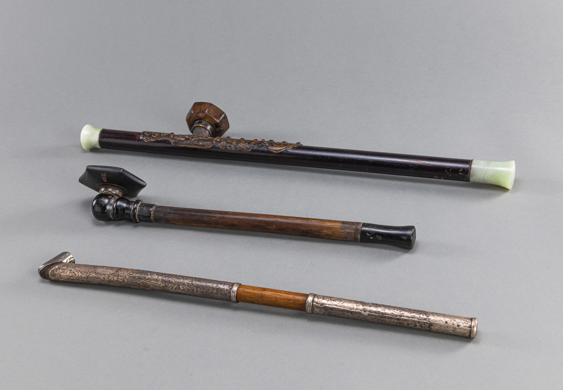 THREE OPIUM PIPES - Image 2 of 3
