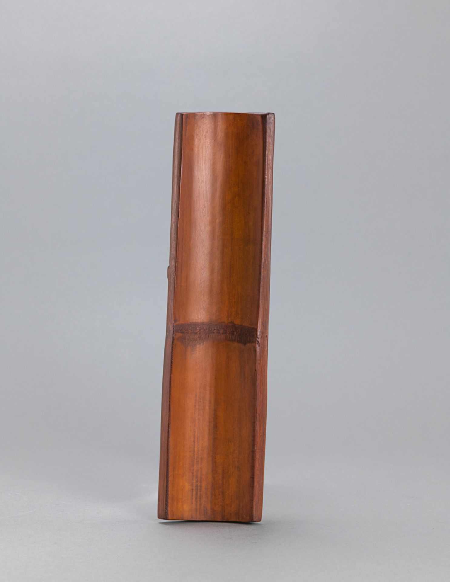 A LOTUS RELIEF BAMBOO ARMREST - Image 2 of 3