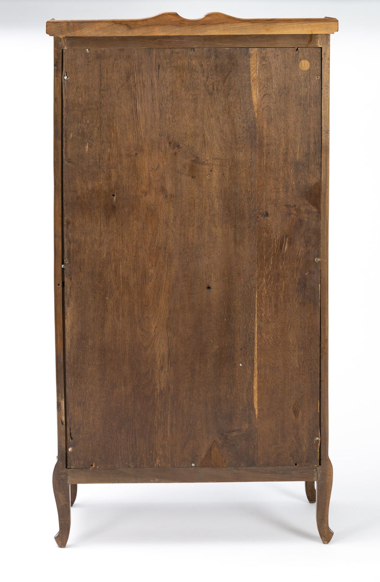 A RARE ART NOUVEAU WALNUT, OAKWOOD, PLATANE, MAKASSAR, MAPLE AND KINGWOOD BOOK CABINET - Image 8 of 11