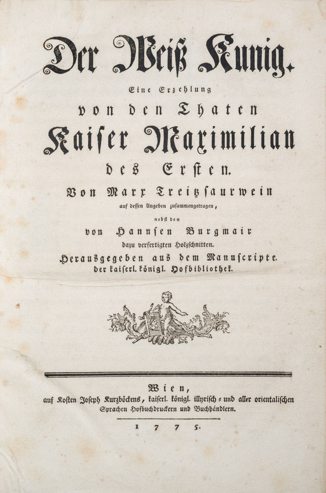 Treitzsaurwein, Marx, Der Weiß Kunig (...) - Image 2 of 7