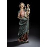 Bedeutende frühgotische Madonna mit Kind