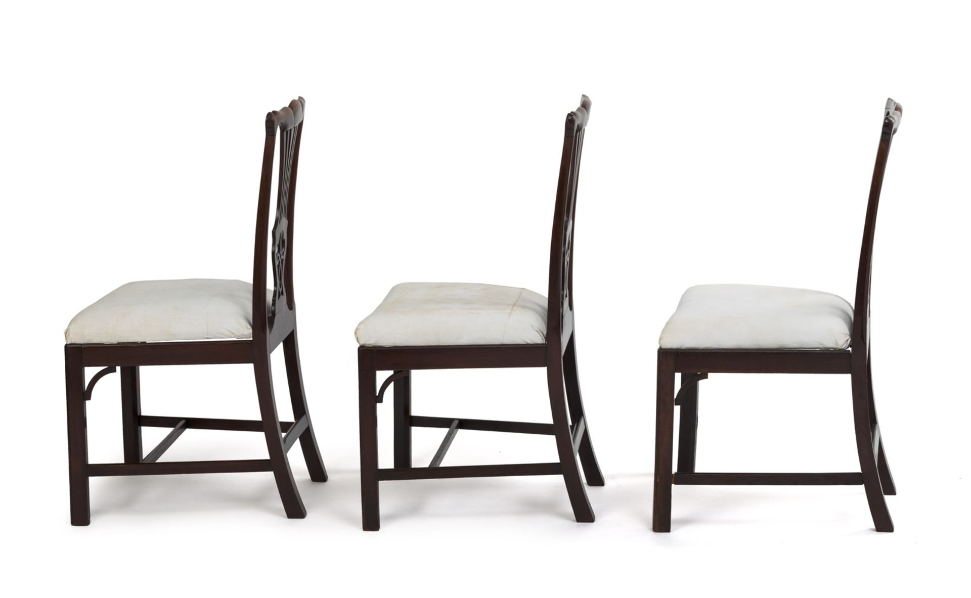 THREE RARE MAHOGANY CHAIRS - SO-CALLED  "FÜRST FRANZ" CHAIRS - Image 4 of 4