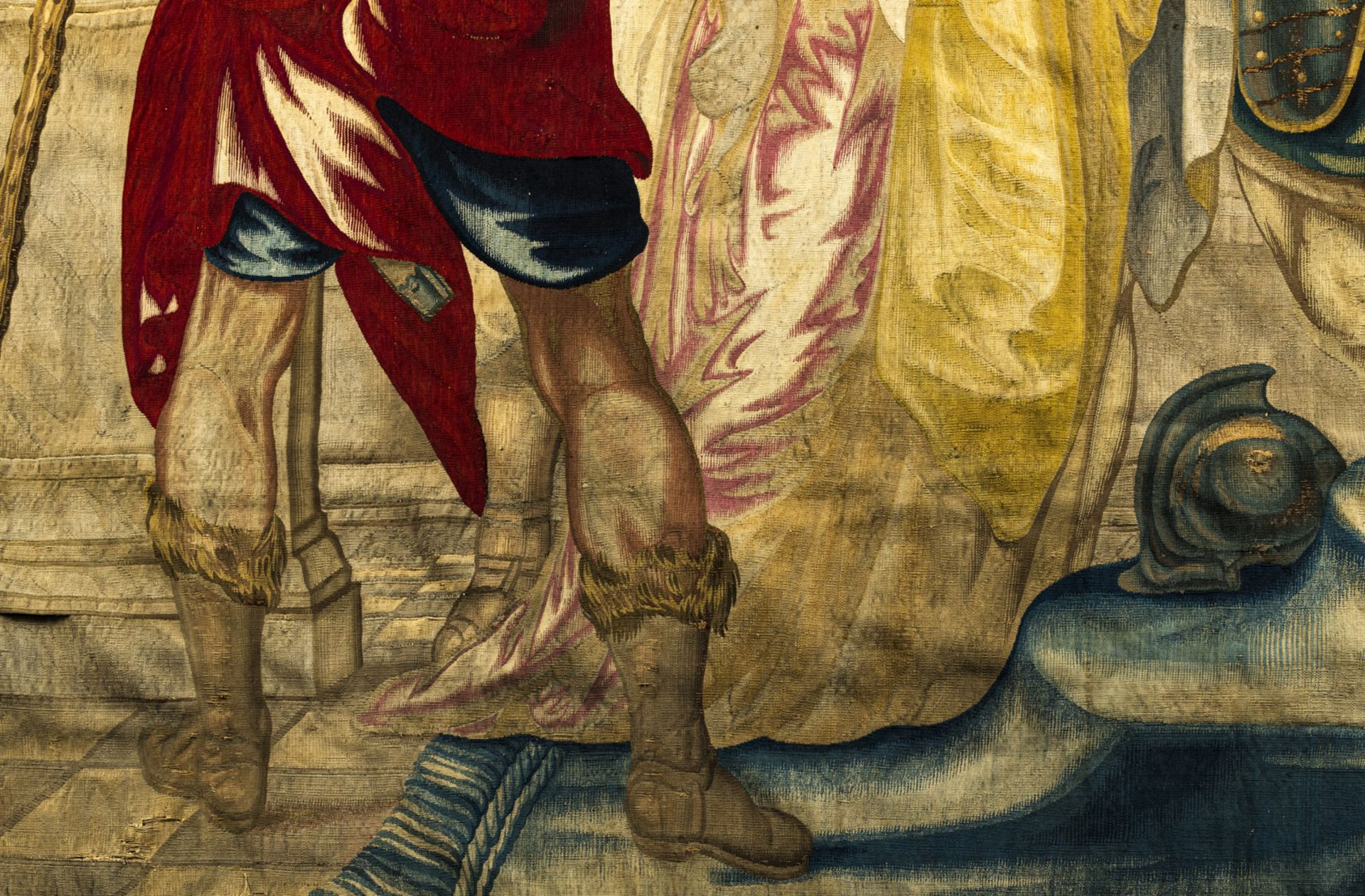 A FINE BAROQUE BRUSSELS TAPESTRY FRAGMENT - Image 7 of 19