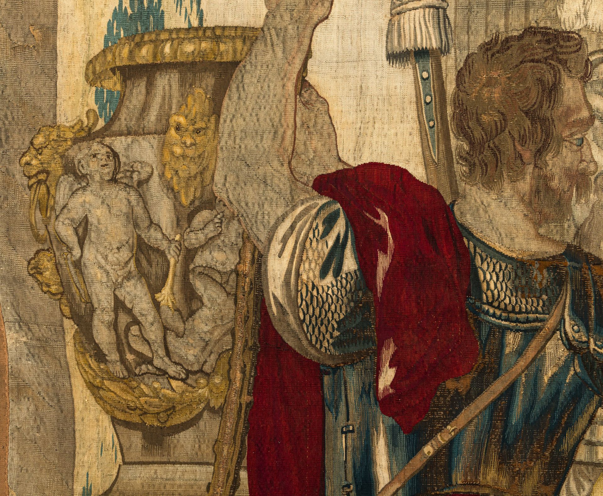 A FINE BAROQUE BRUSSELS TAPESTRY FRAGMENT - Image 8 of 19