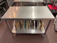 Stainless Steel Mobile Prep Station