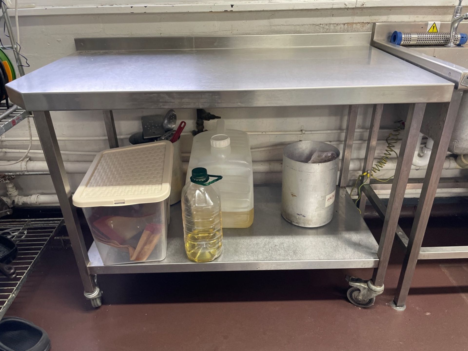 Stainless Steel Mobile Prep Station - Image 2 of 2